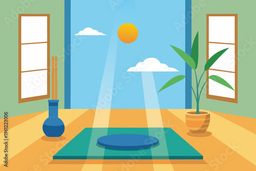 Yoga Room Calming AI Voice Assistant Bamboo