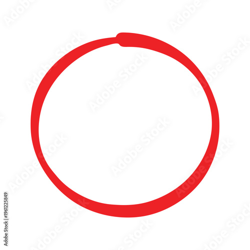 Hand-drawn, red, circle, frame, animation, on, white, background, perfect, for, highlighting, content, adding, organic, emphasis, to, creative, video, storytelling, or, modern, professional, video, pr
