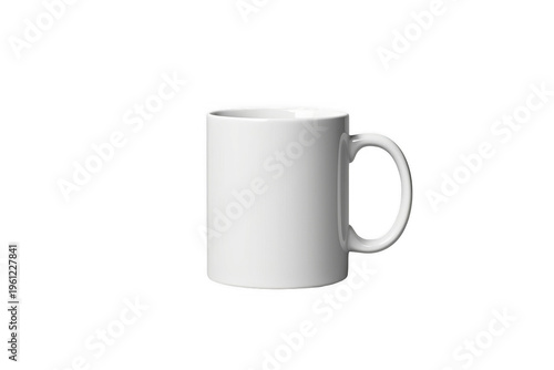 White coffee mug product mock-up blank design
