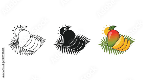 Mango Tropical Fruit Vector Commercial