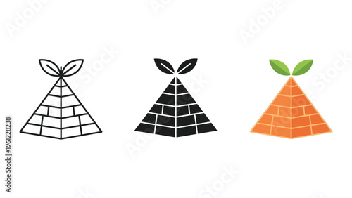 Pyramid Growth Icon Business Strategy