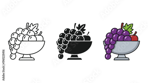 Fruit Bowl Grapes Harvest Commercial