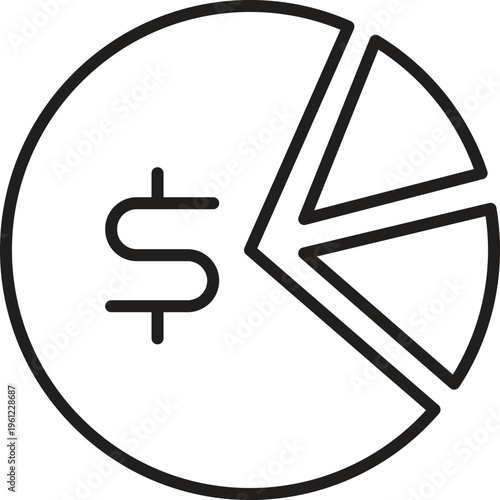 Business and financial line icon