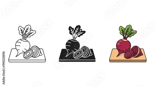 Beetroot Slices Board Culinary Ingredient