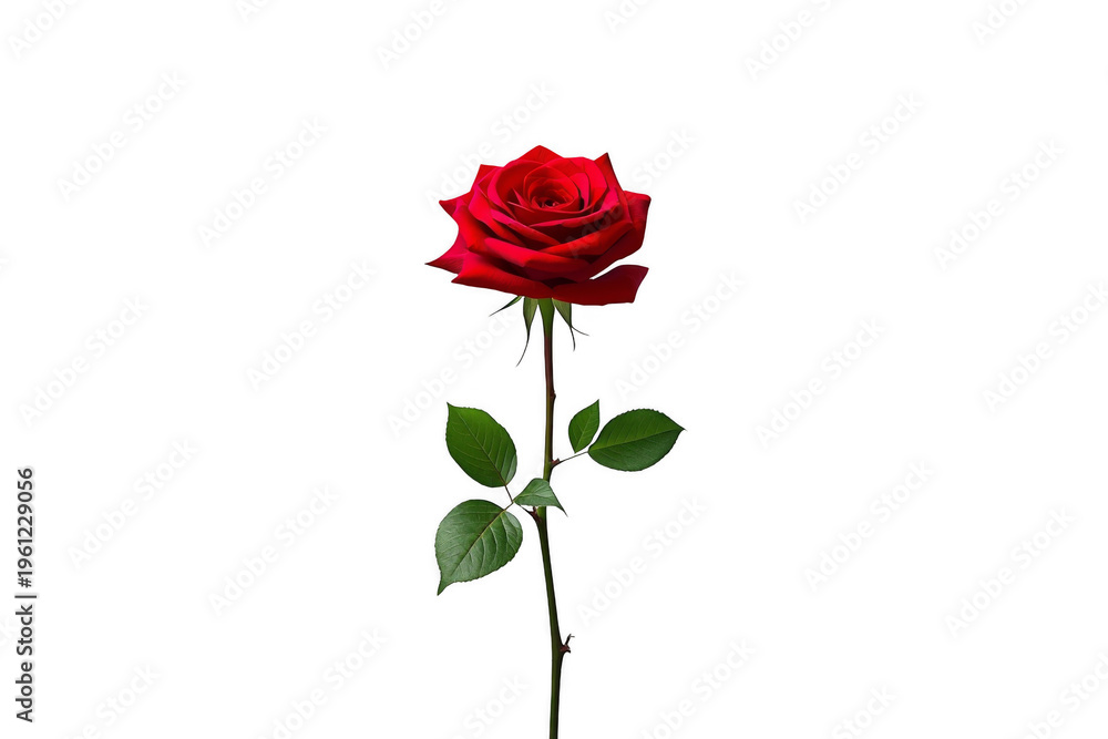Fototapeta premium Red rose representing love and passion concept