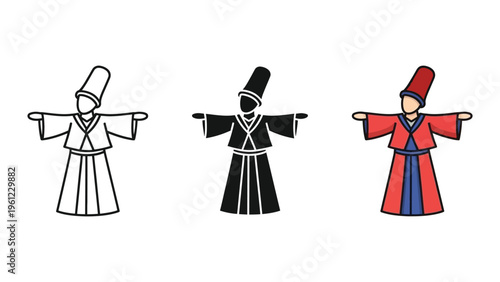 Dervish Dancer Figure Motion Meditation Ritual