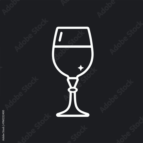 Wine Glass Outline Icon