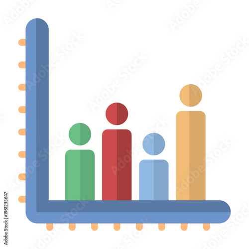 Bar Chart Vector Icon