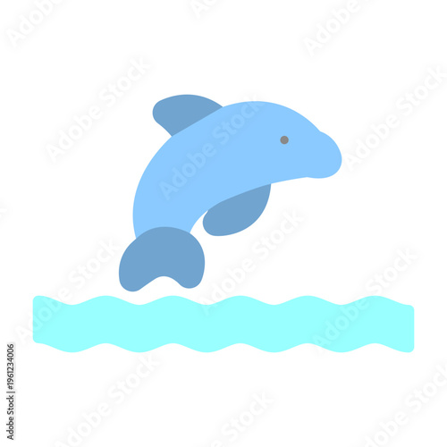 Dolphin Vector Icon