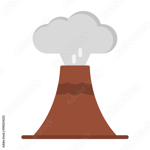Volcano Vector Icon