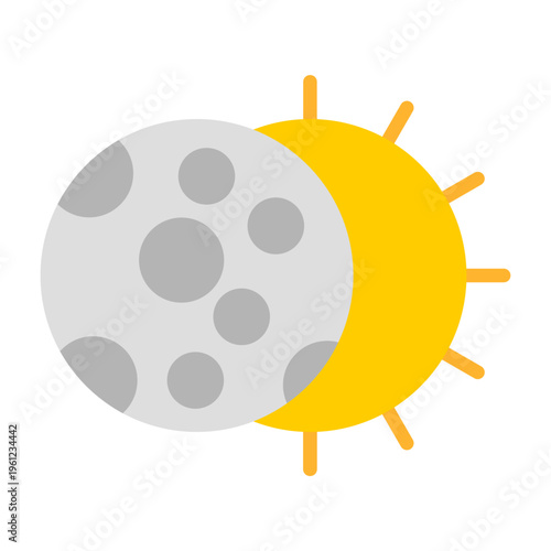 Fotografie Eclipse Vector Icon