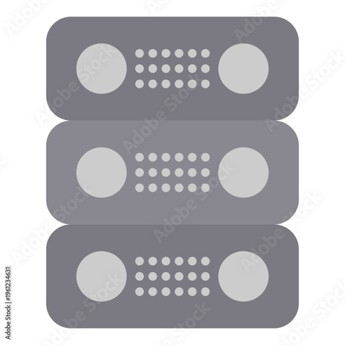 Dedicated Server Vector Icon