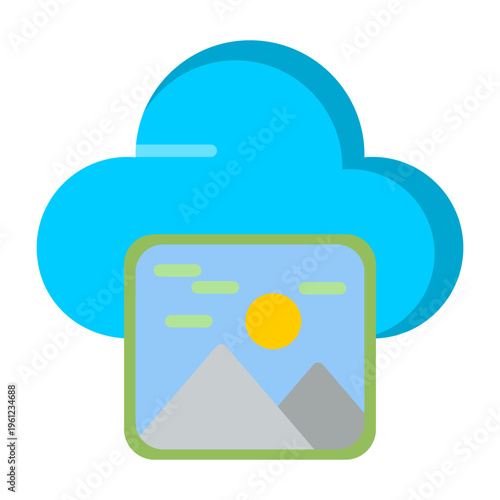 Image Hosting Vector Icon