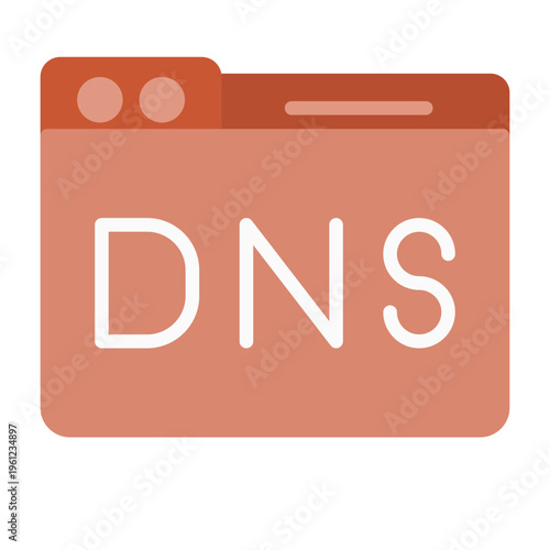 Domain DNS Management Vector Icon