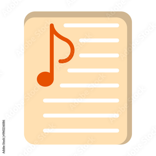 Music Playlist Vector Icon