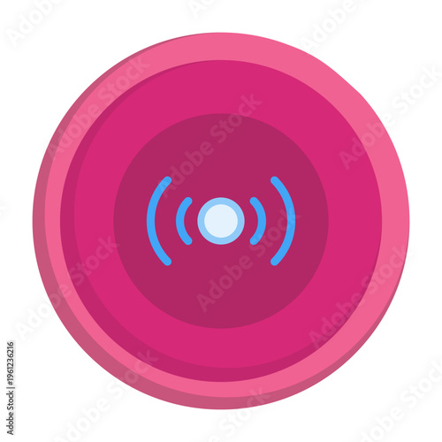 Live Streaming Circle Vector Icon