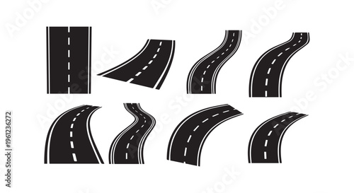 Different types of road sections for traffic and transportation planning