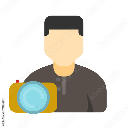 Camera man Vector Icon