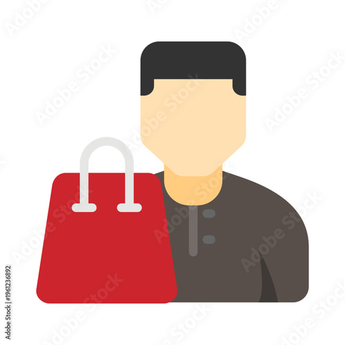 User Shopping Vector Icon