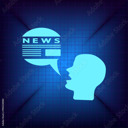 Vector illustration on a blue background