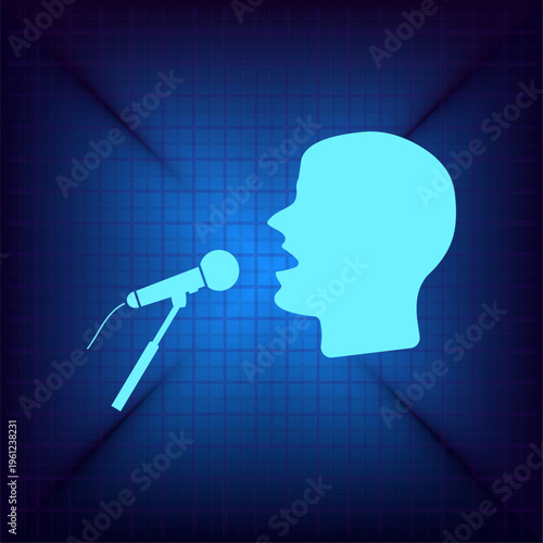 Vector illustration on a blue background