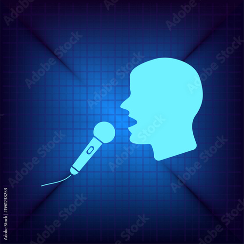 Vector illustration on a blue background