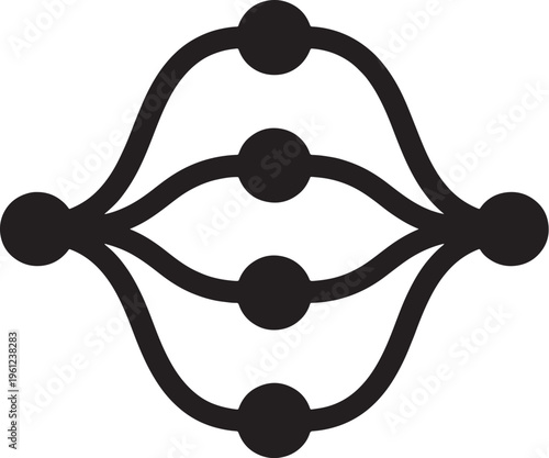 black and white graphic design element