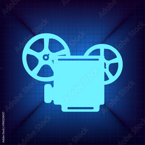 Vector illustration on a blue background