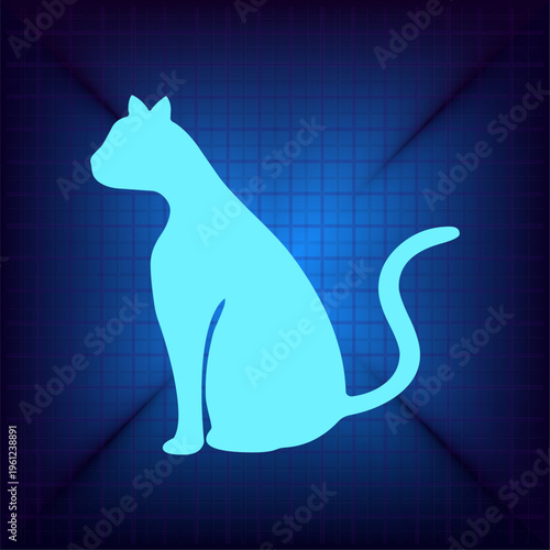 Vector illustration on a blue background