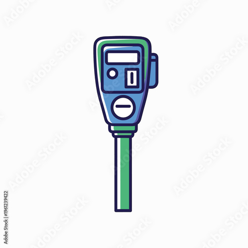 Parking meter with digital display screen 1.