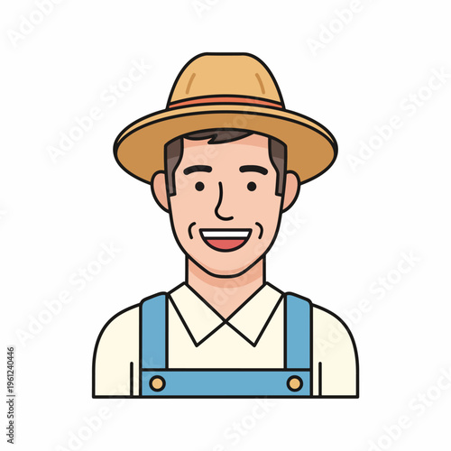 Smiling man wearing a hat 1.