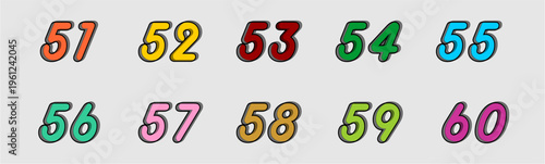 Colorful Number Set with Unique Style