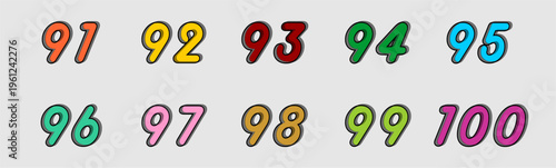 Colorful Number Set with Unique Style