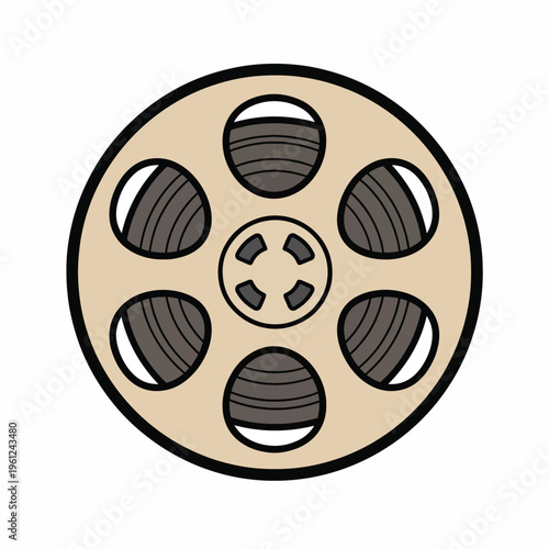 Film Reel Movie Camera Media.