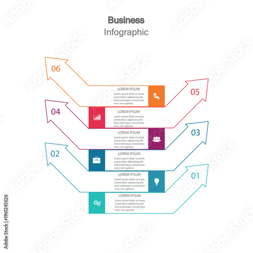 A blurry infographic with colorful squares and lines on a white background