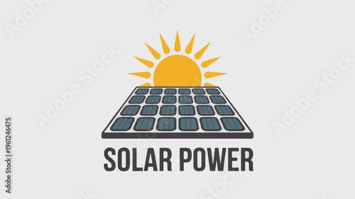 solar power energy sun panel icon