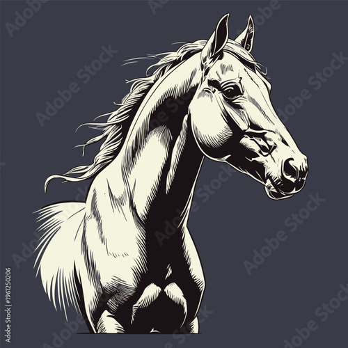 nice horse vector image