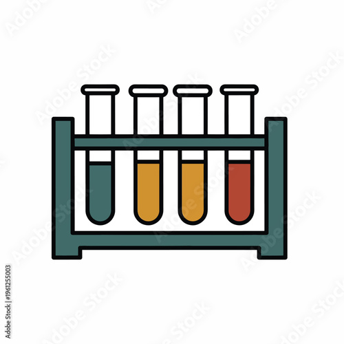 Colorful liquid in test tubes.