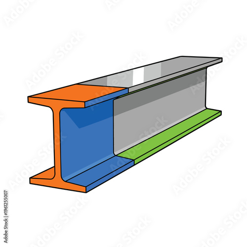 Colorful I Beam Steel Structure.