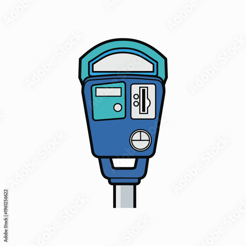 Parking meter coin slot machine.