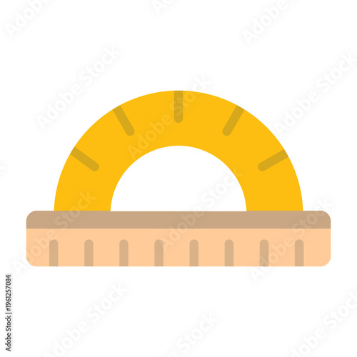 Protractor Vector Icon