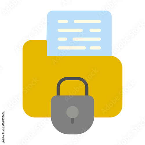 Secure Folder Vector Icon