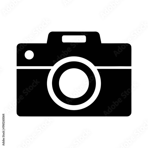 Camera photography icon vector illustration for photographers and design projects simple style