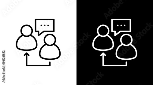 Follow Up White Icon Set Design