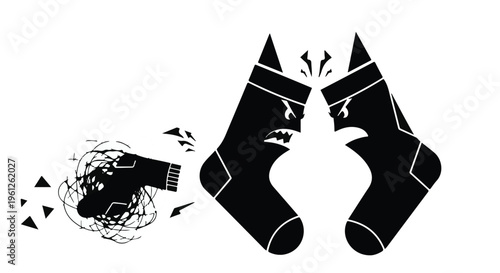 angry man kicking off his socks in frustration