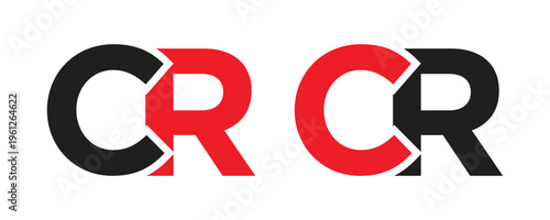 Modern CR Letter Logo Design, Professional RC Monogram Vector Illustration for Real Estate and Corporate Business Identity