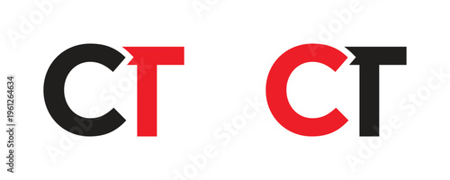 Modern CT Letter Logo Design, Professional TC Monogram Vector Illustration for Logistics and Technology Corporate Business Identity