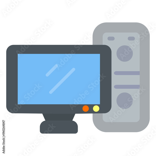 Computer Vector Icon