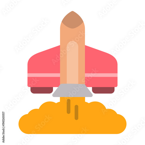 Rocket Launch Vector Icon