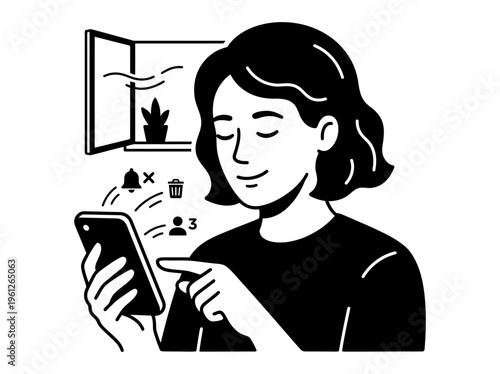 Cozy young reader enjoying book beside table lamp